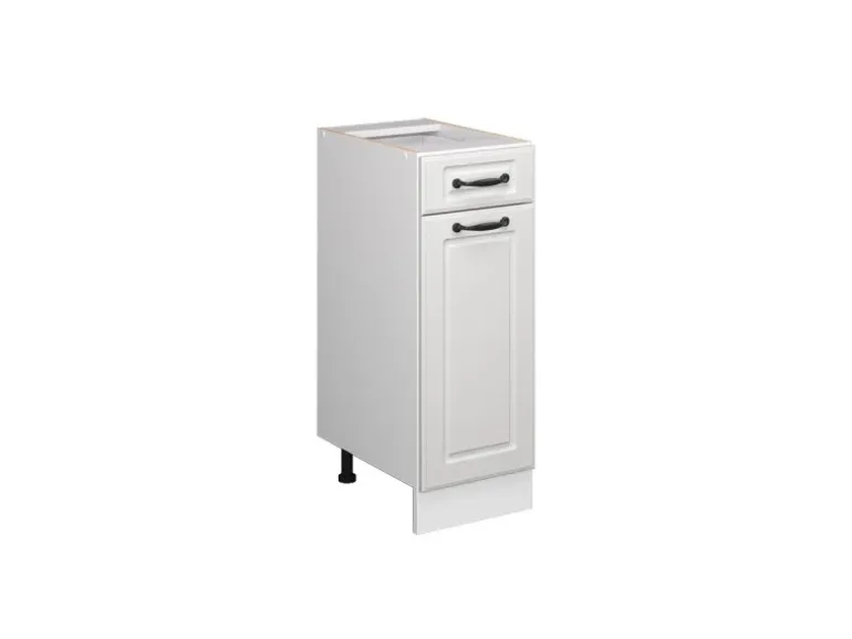 Vicco Küchenunterschrank R-Line Weiß Landhaus/Weiß 30 cm ohne Arbeitsplatte