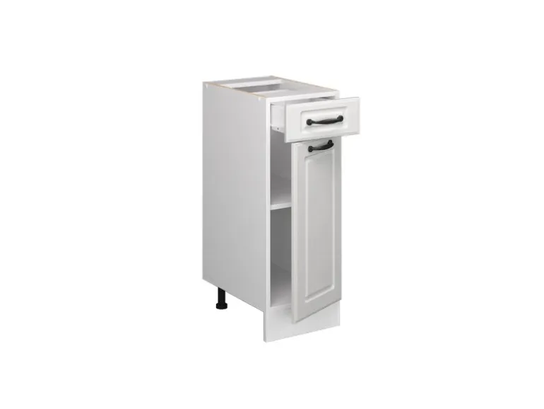 Vicco Küchenunterschrank R-Line Weiß Landhaus/Weiß 30 cm ohne Arbeitsplatte