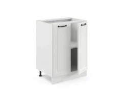 Vicco Küchenunterschrank R-Line Weiß Landhaus/Weiß 60 cm ohne Arbeitsplatte