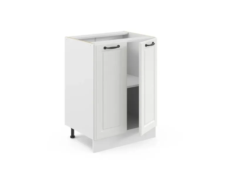 Vicco Küchenunterschrank R-Line Weiß Landhaus/Weiß 60 cm ohne Arbeitsplatte