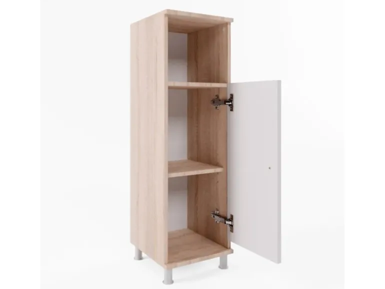 Vicco Midischrank Fynn Sonoma/Weiß 30 x 95 cm