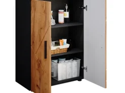 Vicco Midischrank Irma Anthrazit/Goldkraft Eiche 60 x 81 cm