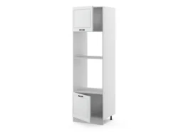 Vicco Mikrowellenschrank R-Line Küchenregal für die Mikrowelle Weiß Landhaus/Weiß 60 cm