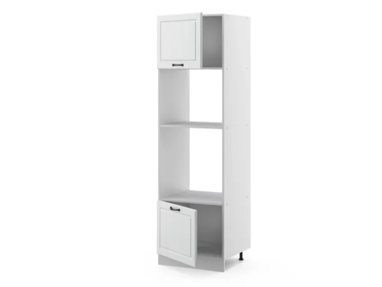Vicco Mikrowellenschrank R-Line Küchenregal für die Mikrowelle Weiß Landhaus/Weiß 60 cm