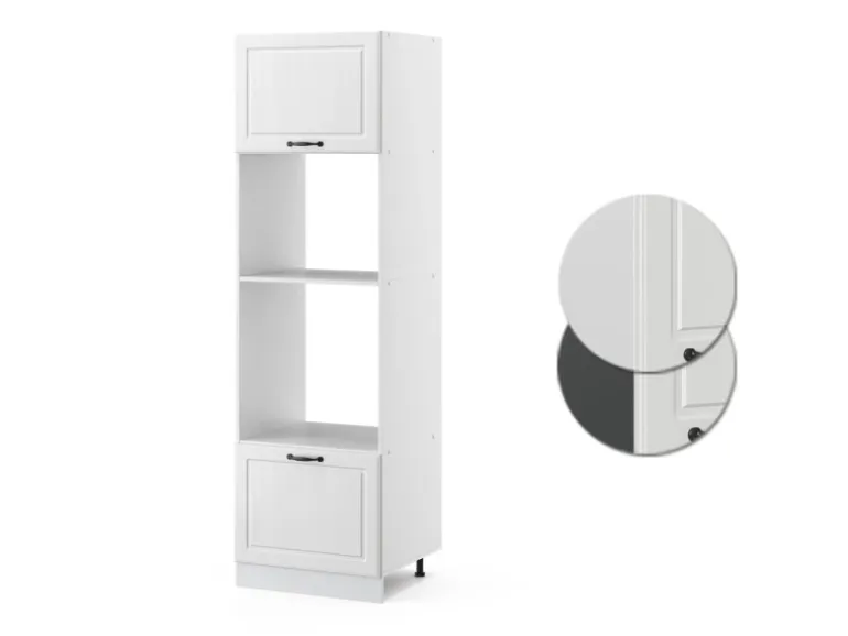 Vicco Mikrowellenschrank R-Line Küchenregal für die Mikrowelle Weiß Landhaus/Weiß 60 cm