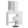 Vicco Schminktisch Julia Weiß 90 cm mit LED-Spiegel und Hocker