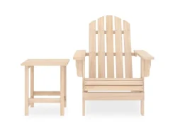 vidaXL Adirondack-Gartenstuhl mit Tisch Massivholz Tanne 315922