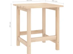 vidaXL Adirondack-Gartenstuhl mit Tisch Massivholz Tanne 315922