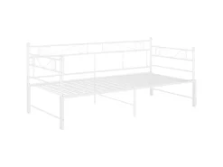 vidaXL Ausziehsofa Bettgestell Weiß Metall 90x200 cm Modell 5650979