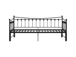 vidaXL Ausziehsofa Bettgestell Schwarz Metall 90x200 cm Modell 1650966