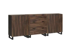 vidaXL Badezimmermöbel Set mit Regal 3-Tlg Braun Massives Mango-Holz 3310053