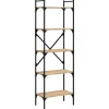 vidaXL Bücherregal 5 Fächer Sonoma-Eiche 56x31,5x174 cm Holzwerkstoff