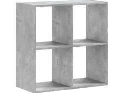 vidaXL Bücherregal Betongrau 68,5x32x68,5 cm Holzwerkstoff