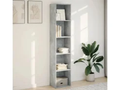 vidaXL Bücherregal Betongrau 40x30x189 cm Holzwerkstoff 857888
