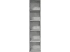 vidaXL Bücherregal Betongrau 40x30x189 cm Holzwerkstoff 857888