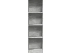 vidaXL Bücherregal Betongrau 40x24x143 cm Holzwerkstoff 857786