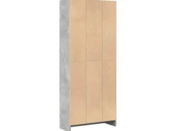 vidaXL Bücherregal Betongrau 60x24x143 cm Holzwerkstoff 857815