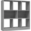 vidaXL Bücherregal Grau Sonoma 97,5x29,5x100 cm Holzwerkstoff