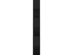 vidaXL Bücherregal Raumteiler Schwarz 80x24x186 cm Holzwerkstoff
