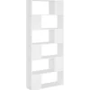 vidaXL Bücherregal Raumteiler Weiß 80x24x186 cm Holzwerkstoff