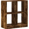 vidaXL Bücherregal Räuchereiche 68,5x32x75 cm Holzwerkstoff