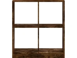vidaXL Bücherregal Räuchereiche 68,5x32x75 cm Holzwerkstoff