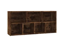 vidaXL Bücherregal Räuchereiche 50x25x106 cm