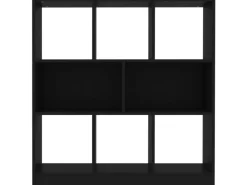 vidaXL Bücherregal Schwarz 97,5x29,5x100 cm Holzwerkstoff