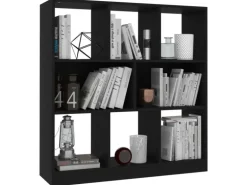 vidaXL Bücherregal Schwarz 97,5x29,5x100 cm Holzwerkstoff