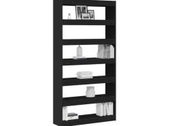 vidaXL Bücherregal Schwarz Holzwerkstoff 3333925