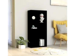 vidaXL Bücherregal Schwarz 50x25x106 cm Holzwerkstoff 801108