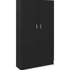 vidaXL Bücherregal Schwarz 82,5x30,5x150 cm Holzwerkstoff 802724