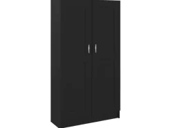vidaXL Bücherregal Schwarz 82,5x30,5x150 cm Holzwerkstoff 802724