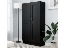 vidaXL Bücherregal Schwarz 82,5x30,5x150 cm Holzwerkstoff 802724