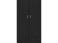 vidaXL Bücherregal Schwarz 82,5x30,5x150 cm Holzwerkstoff 802724