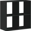 vidaXL Bücherregal Schwarz 68,5x32x68,5 cm Holzwerkstoff