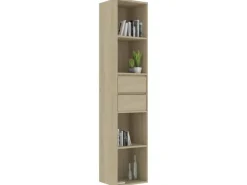 vidaXL Bücherregal Sonoma-Eiche 36x30x171 cm Holzwerkstoff 802870