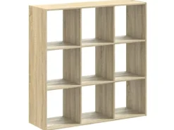 vidaXL Bücherregal Sonoma-Eiche 102x32x102 cm Holzwerkstoff