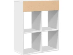 vidaXL Bücherregal Weiß 66x31x80 cm Holzwerkstoff 860292