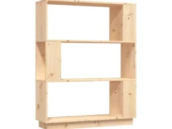vidaXL Bücherregal/Raumteiler 80x25x101 cm Massivholz Kiefer