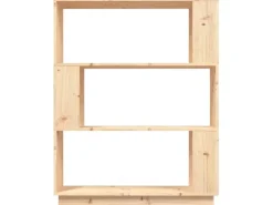 vidaXL Bücherregal/Raumteiler 80x25x101 cm Massivholz Kiefer