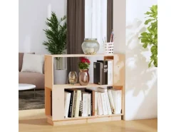 vidaXL Bücherregal/Raumteiler 80x25x70 cm Massivholz Kiefer