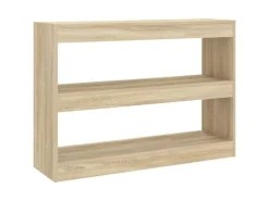 vidaXL Bücherregal/Raumteiler Sonoma-Eiche 100x30x72 cm