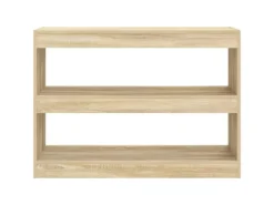 vidaXL Bücherregal/Raumteiler Sonoma-Eiche 100x30x72 cm