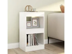 vidaXL Bücherregal/Raumteiler Weiß 40×30×72cm