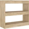 vidaXL Bücherregal/Raumteiler Sonoma-Eiche 80x30x72 cm