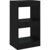 vidaXL Bücherregal/Raumteiler Schwarz 40×30×72cm