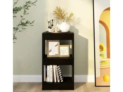 vidaXL Bücherregal/Raumteiler Schwarz 40×30×72cm
