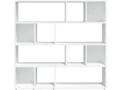 vidaXL Bücherregal/Raumteiler Weiß 105x24x102 cm