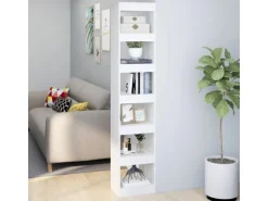 vidaXL Bücherregal/Raumteiler Weiß 40x30x198 cm